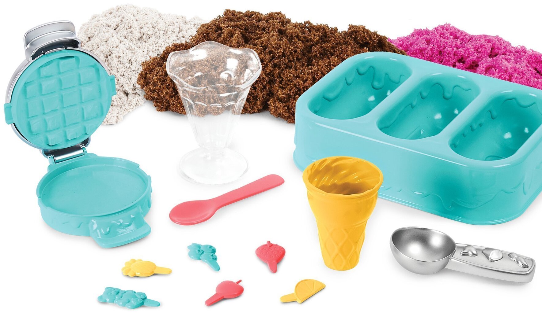 SPIN MASTER KINETIC SAND Jäätelöherkut-taikahiekkasetti hinta ja tiedot | Kehittävät lelut | hobbyhall.fi