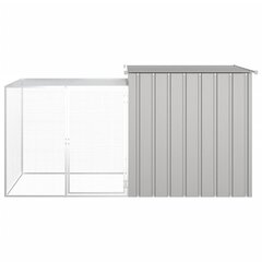 Kanihäkki harmaa 200x91x100 cm galvanoitu teräs hinta ja tiedot | Kuljetushäkit ja kuljetuslaatikot | hobbyhall.fi