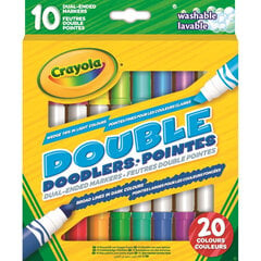 CRAYOLA Kaksipuoliset tussit, 10 kpl hinta ja tiedot | Poikien lelut | hobbyhall.fi