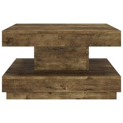 Sohvapöytä tummanruskea 60x60x35 cm MDF hinta ja tiedot | Sohvapöydät | hobbyhall.fi