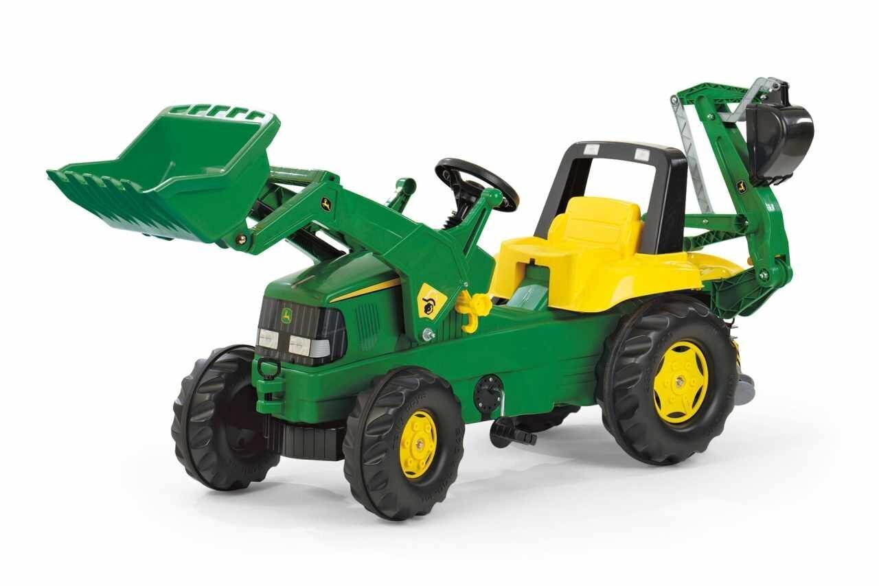 Rolly Junior John Deere -kaivurikuormaaja hinta ja tiedot | Poikien lelut | hobbyhall.fi