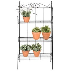 Esschert Design Etagere 3-tasoinen hylly L hinta ja tiedot | Kukkatelineet ja kukkapöydät | hobbyhall.fi