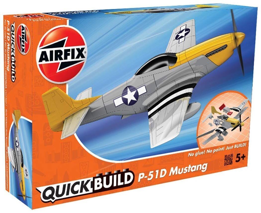 Airfix - P-51D mustang , Pikarakennussetti J6016 hinta ja tiedot | Poikien lelut | hobbyhall.fi