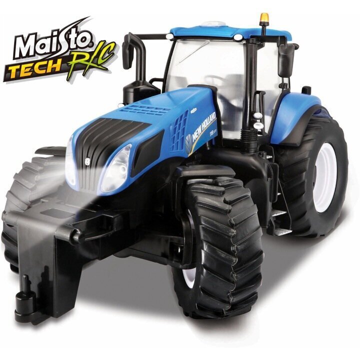 Radio-ohjattu traktori lumiauralla MAISTO TECH 1:16 New Holland, 82303. hinta ja tiedot | Poikien lelut | hobbyhall.fi