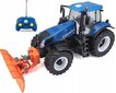 Radio-ohjattu traktori lumiauralla MAISTO TECH 1:16 New Holland, 82303. hinta ja tiedot | Poikien lelut | hobbyhall.fi