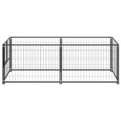 Koiranhäkki musta 200x100x70 cm teräs hinta ja tiedot | Pedit ja pesät | hobbyhall.fi