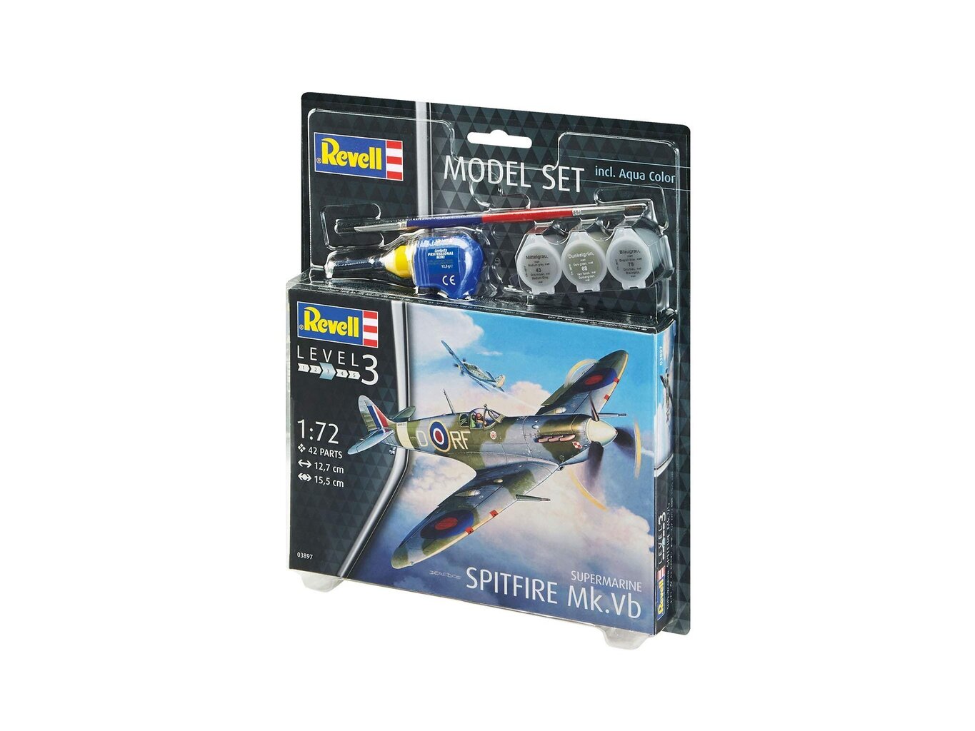 Revell - Spitfire Mk. Vb -mallisarja, 1/72, 63897 hinta ja tiedot | Poikien lelut | hobbyhall.fi