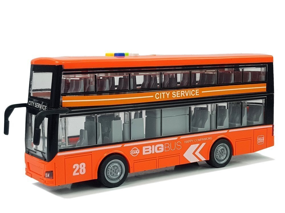 Big Bus -lelubussi, oranssi hinta ja tiedot | Poikien lelut | hobbyhall.fi