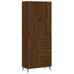 Kaappi ruskea tammi 69,5x34x180 cm tekninen puu hinta ja tiedot | Lipastot | hobbyhall.fi