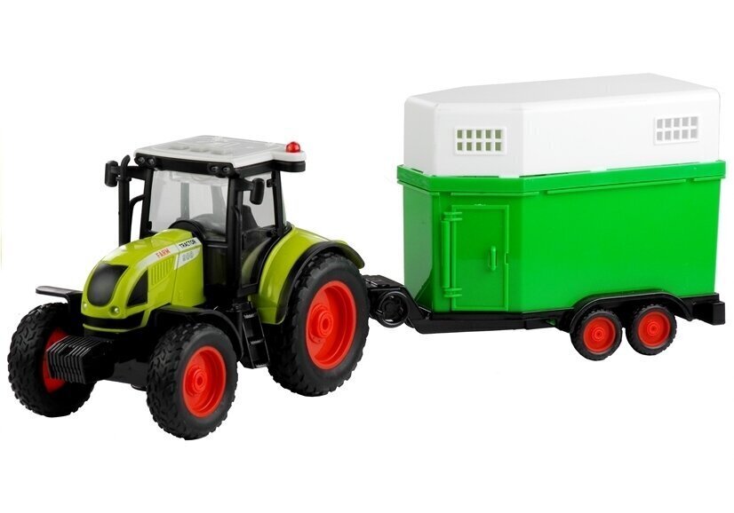 Farmland traktori ja hevoskuljetusvaunu, valo- ja äänet hinta ja tiedot | Poikien lelut | hobbyhall.fi