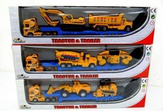 PIONEER die cast traktori Construction 3 asst. hinta ja tiedot | Poikien lelut | hobbyhall.fi