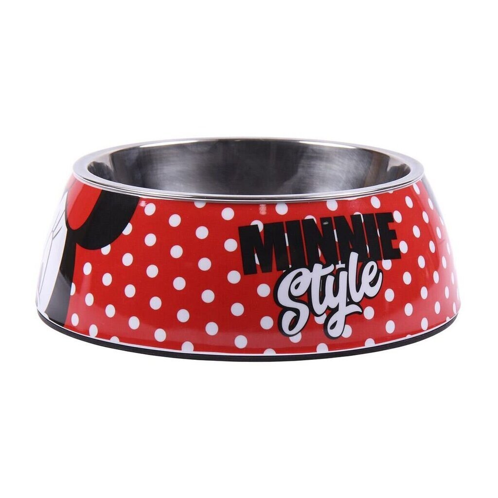 Koiran ruoka-annostelija Minnie Mouse Punainen Melamiini 180 ml Musta Metalli hinta ja tiedot | Ruokakupit ja ruokintatarvikkeet | hobbyhall.fi