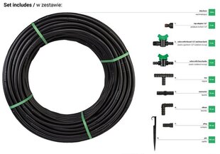 Setti Water Flow Drip 100m hinta ja tiedot | Puutarhaletkut, kastelukannut ja muut kastelutarvikkeet | hobbyhall.fi