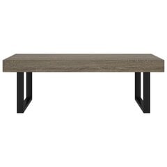 Sohvapöytä harmaa ja musta 120x60x40 cm MDF ja rauta hinta ja tiedot | Sohvapöydät | hobbyhall.fi