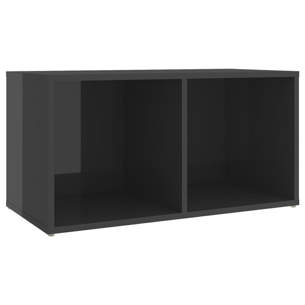 TV-tasot 4 kpl korkeakiilto harmaa 72x35x36,5 cm lastulevy hinta ja tiedot | TV-tasot | hobbyhall.fi