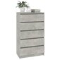 Laatikosto betoninharmaa 60x36x103 cm tekninen puu hinta ja tiedot | Lipastot | hobbyhall.fi