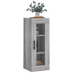 Seinäkiinnitettävä kaappi harmaa Sonoma 34,5x34x90 cm hinta ja tiedot | Olohuoneen kaapit ja lipastot | hobbyhall.fi