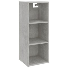 Seinäkaappi betoninharmaa 34,5x32,5x90 cm tekninen puu hinta ja tiedot | Olohuoneen kaapit ja lipastot | hobbyhall.fi