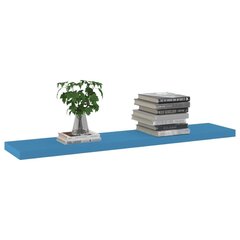 Kelluva seinähylly sininen 120x23,5x3,8 cm MDF hinta ja tiedot | Hyllyt | hobbyhall.fi