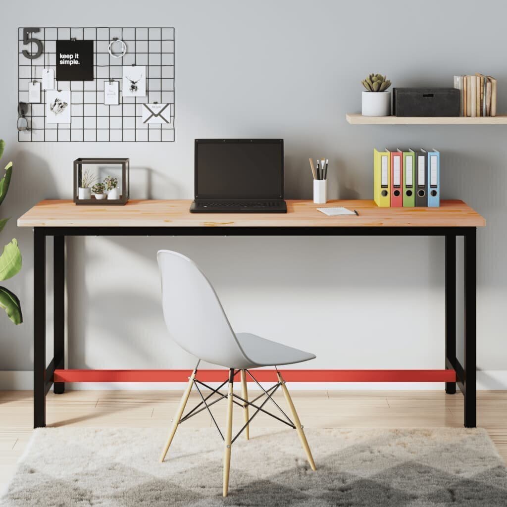 Tietokonepöytä , musta/punainen hinta ja tiedot | Tietokonepöydät ja työpöydät | hobbyhall.fi