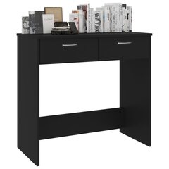 Työpöytä musta 80x40x75 cm lastulevy hinta ja tiedot | Tietokonepöydät ja työpöydät | hobbyhall.fi