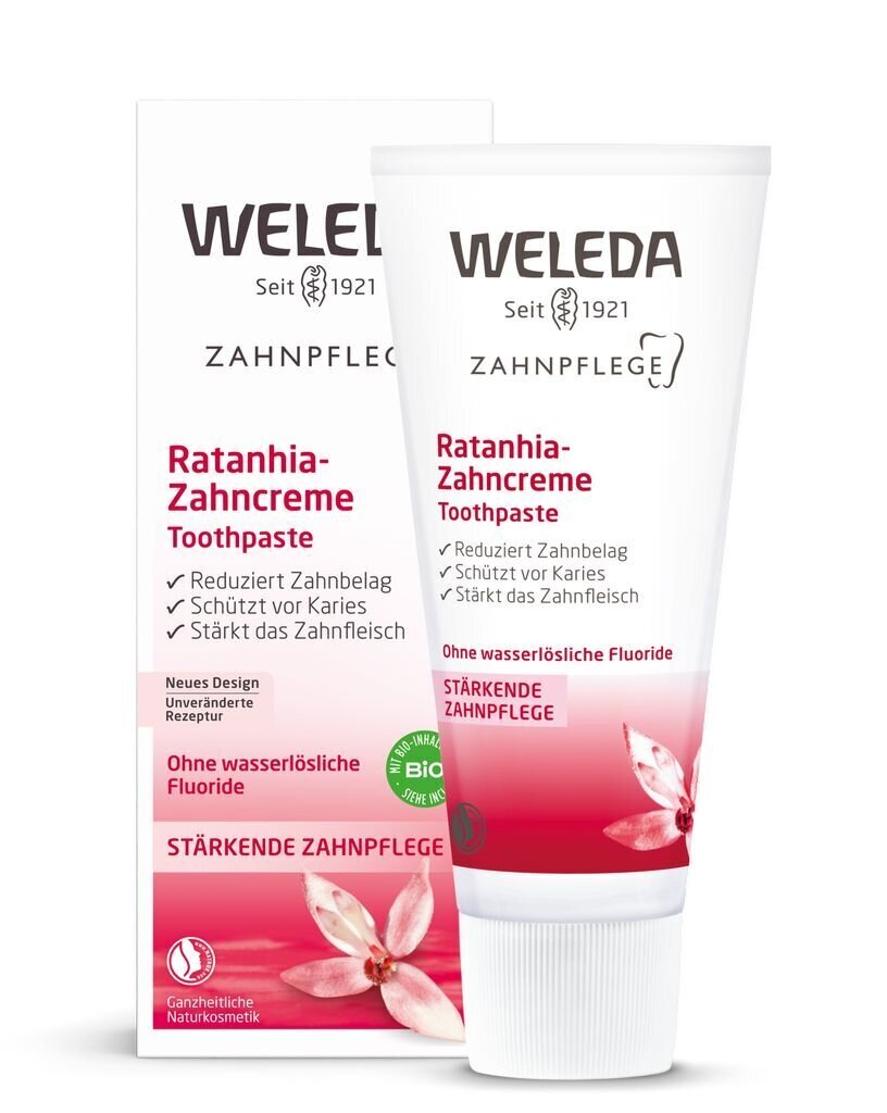 Hammastahnaa ratania-uutteella Weleda 75 ml hinta ja tiedot | Suuhygienia | hobbyhall.fi