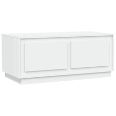 Sohvapöytä valkoinen 102x50x44 cm tekninen puu hinta ja tiedot | Sohvapöydät | hobbyhall.fi