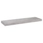 Kelluvat seinähyllyt 4 kpl betoninharmaa 80x23,5x3,8 cm MDF hinta ja tiedot | Hyllyt | hobbyhall.fi