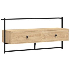 TV-kaappi seinälle Sonoma-tammi 100,5x30x51 cm tekninen puu hinta ja tiedot | TV-tasot | hobbyhall.fi