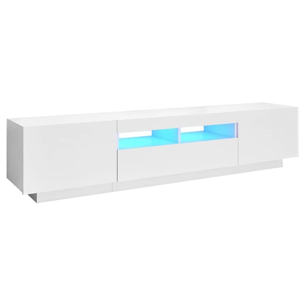 TV-taso LED-valoilla valkoinen 180x35x40 cm hinta ja tiedot | TV-tasot | hobbyhall.fi