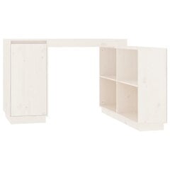 Työpöytä valkoinen 110x50x75 cm mänty hinta ja tiedot | Tietokonepöydät ja työpöydät | hobbyhall.fi