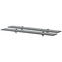 Kelluvat hyllyt 2 kpl lasi 80x10 cm 8 mm hinta ja tiedot | Hyllyt | hobbyhall.fi