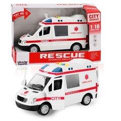 Ambulanssi 1:16, ääni/valo hinta ja tiedot | Poikien lelut | hobbyhall.fi