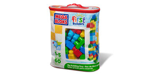 Rakennuspalikat, MegaBlocks Big building bag 60 osaa, sininen hinta ja tiedot | Mega Bloks Lapset | hobbyhall.fi