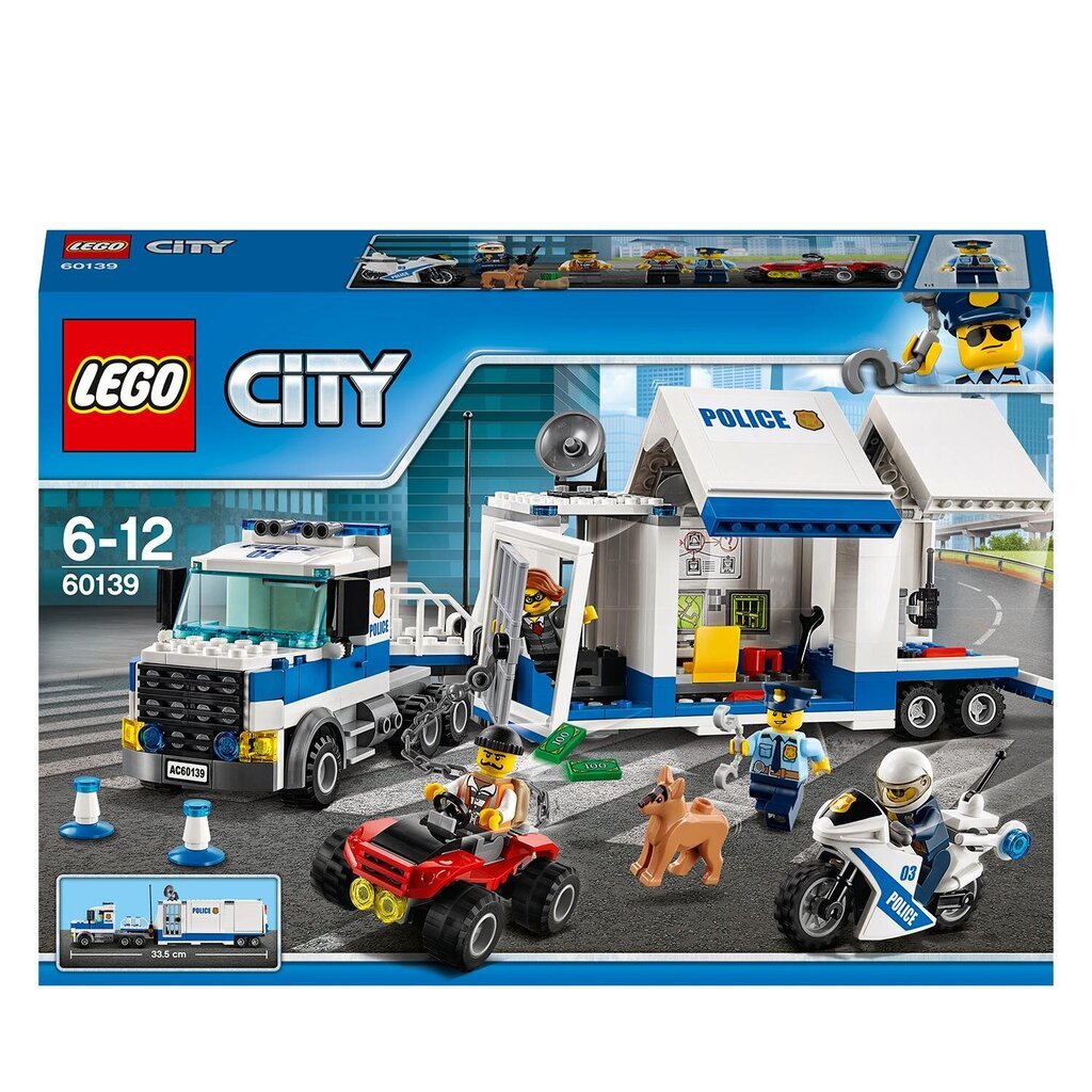 60139 LEGO® City Police Mobile Control Center hinta ja tiedot | LEGOT ja rakennuslelut | hobbyhall.fi