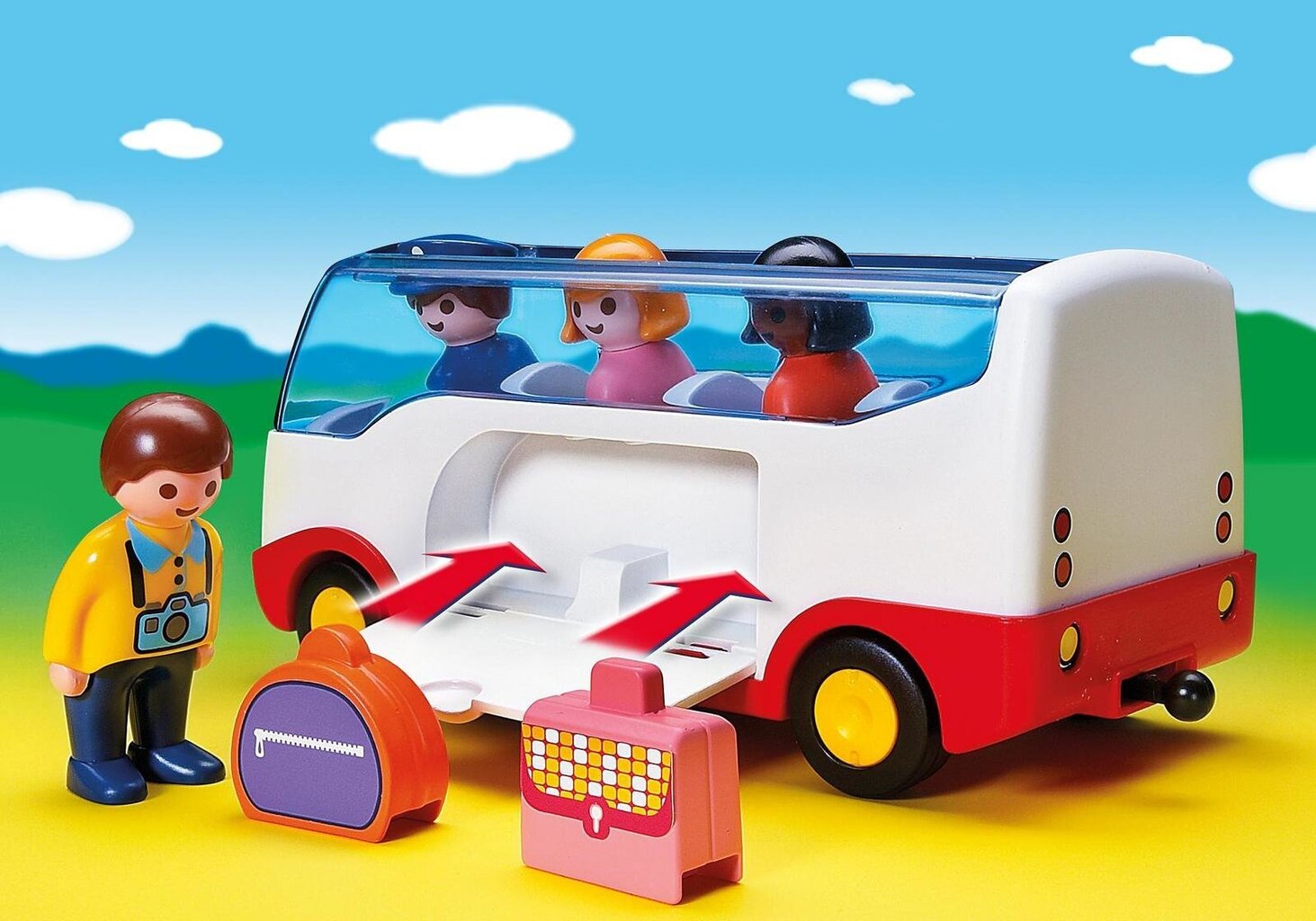 6773 PLAYMOBIL® 1.2.3 Lentokenttäbussi hinta ja tiedot | LEGOT ja rakennuslelut | hobbyhall.fi