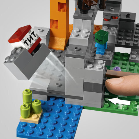 21141 LEGO® Minecraft Zombie Cave hinta ja tiedot | LEGOT ja rakennuslelut | hobbyhall.fi