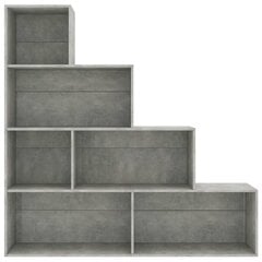 Kirjahylly/tilanjakaja betoninharmaa 155x24x160 cm lastulevy hinta ja tiedot | Hyllyt | hobbyhall.fi