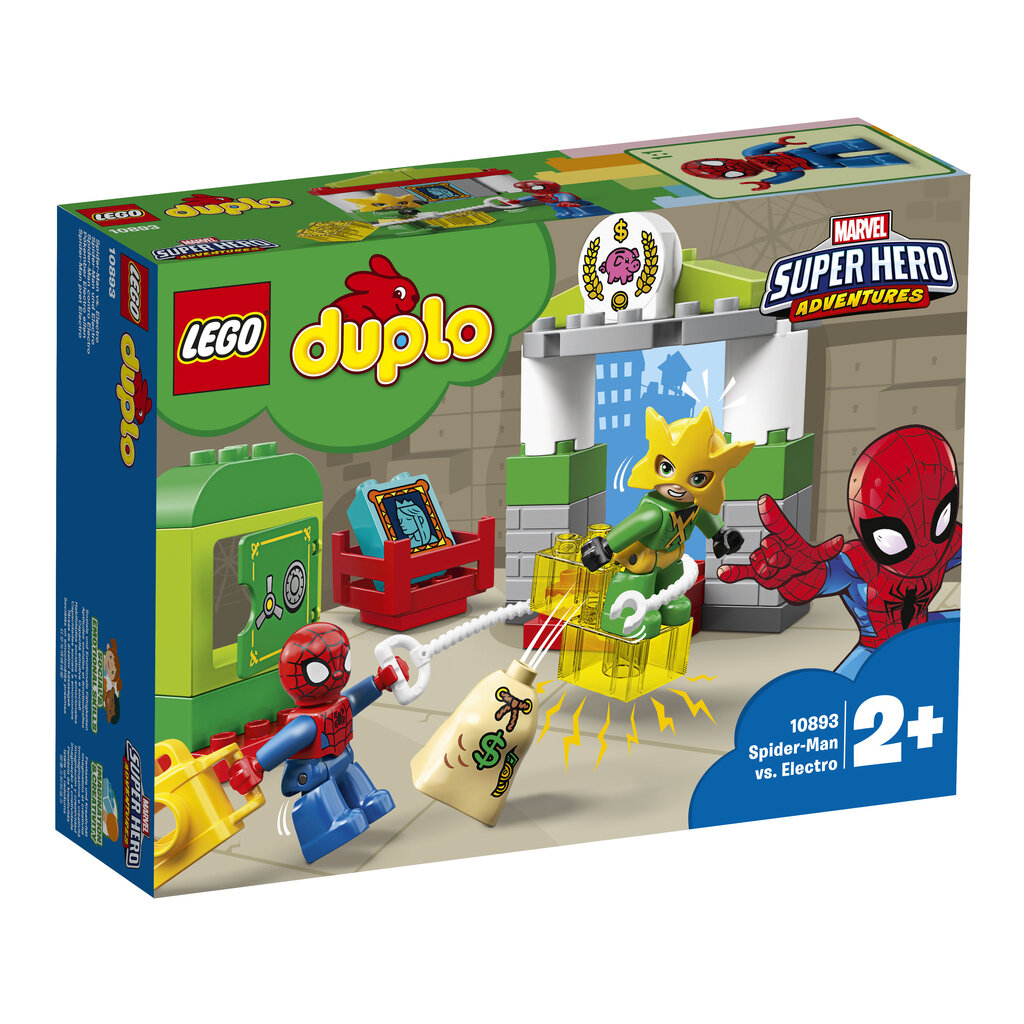 10893 LEGO® DUPLO Hämähäkkimies vs. Electro hinta ja tiedot | LEGOT ja rakennuslelut | hobbyhall.fi