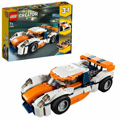 31089 LEGO® Auringonlaskunvärinen rata-auto hinta ja tiedot | LEGOT ja rakennuslelut | hobbyhall.fi