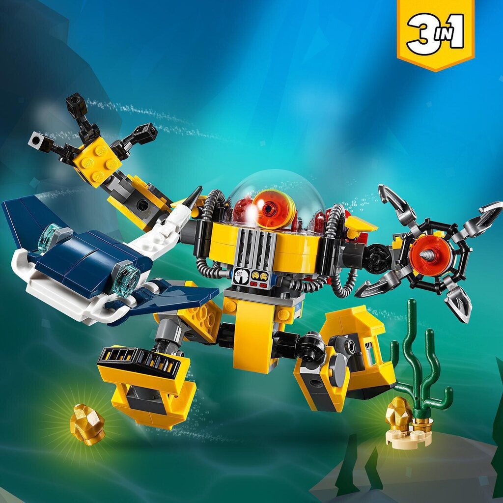 31090 LEGO® Vedenalainen robotti hinta ja tiedot | LEGOT ja rakennuslelut | hobbyhall.fi