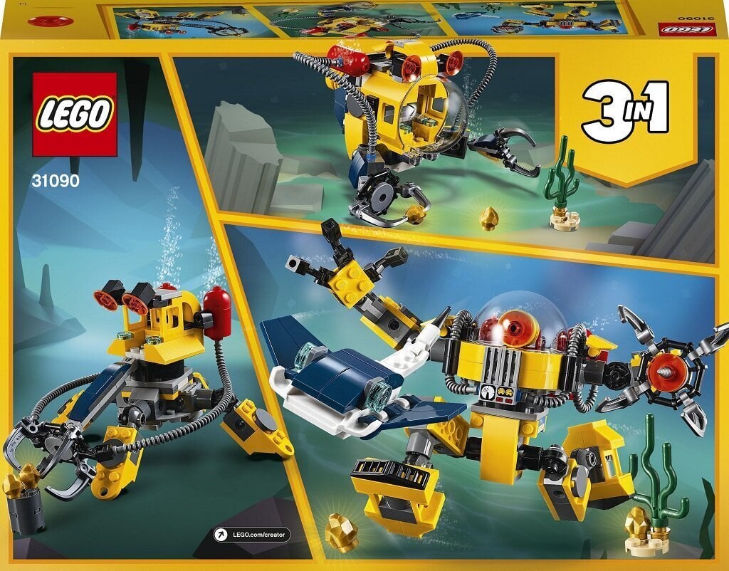 31090 LEGO® Vedenalainen robotti hinta ja tiedot | LEGOT ja rakennuslelut | hobbyhall.fi