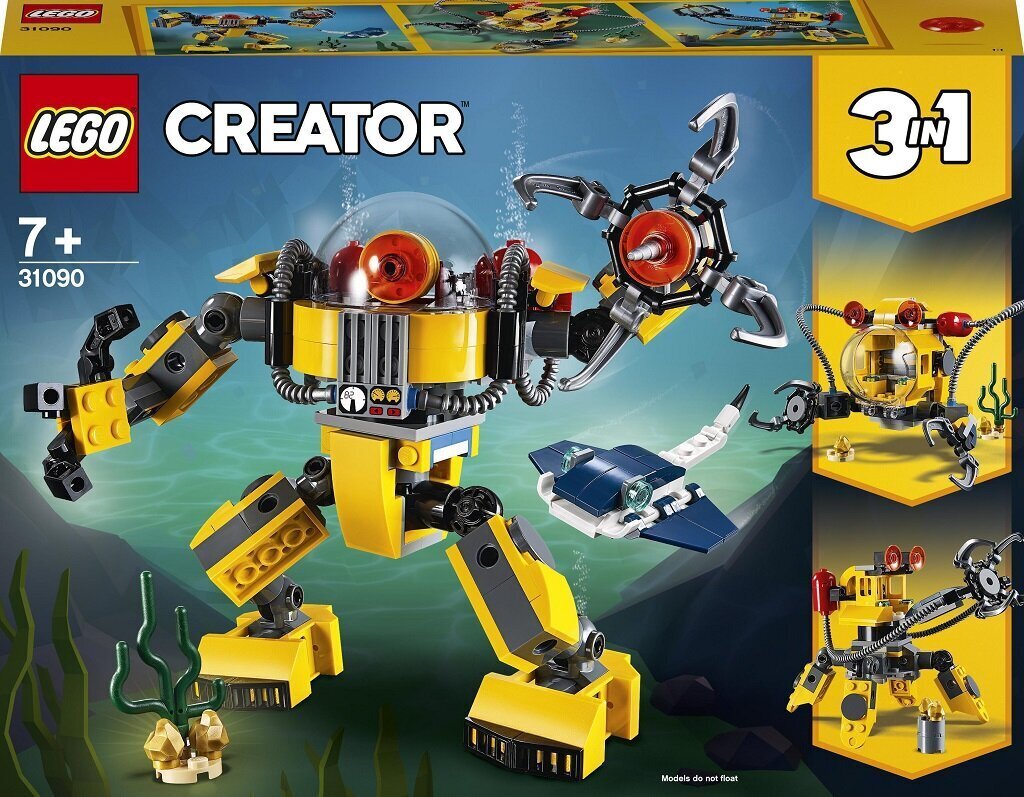 31090 LEGO® Vedenalainen robotti hinta ja tiedot | LEGOT ja rakennuslelut | hobbyhall.fi