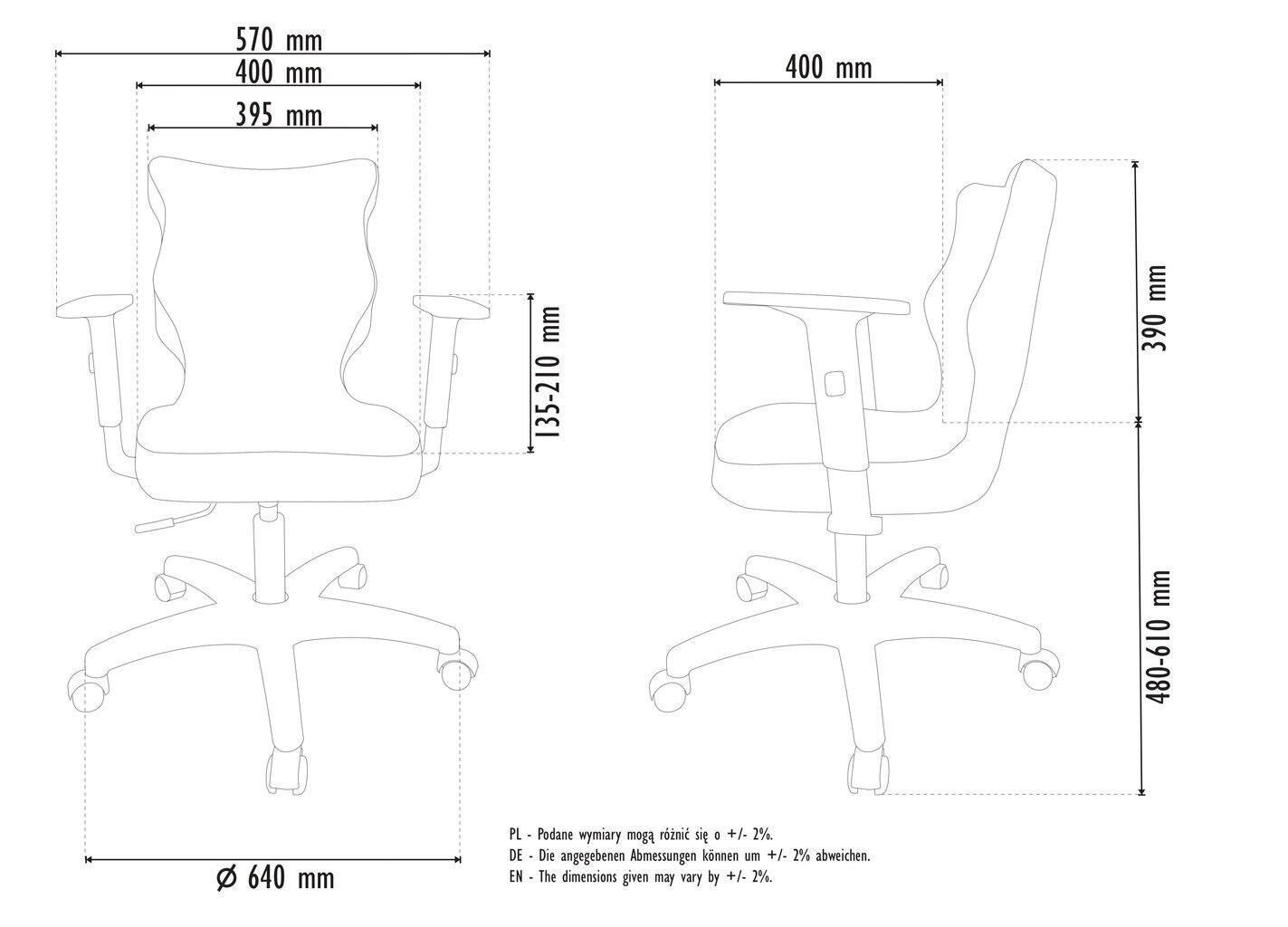 Ergonominen lastentuoli Entelo Good Chair Duo ST29, valkoinen/vihreä hinta ja tiedot | Toimistotuolit | hobbyhall.fi