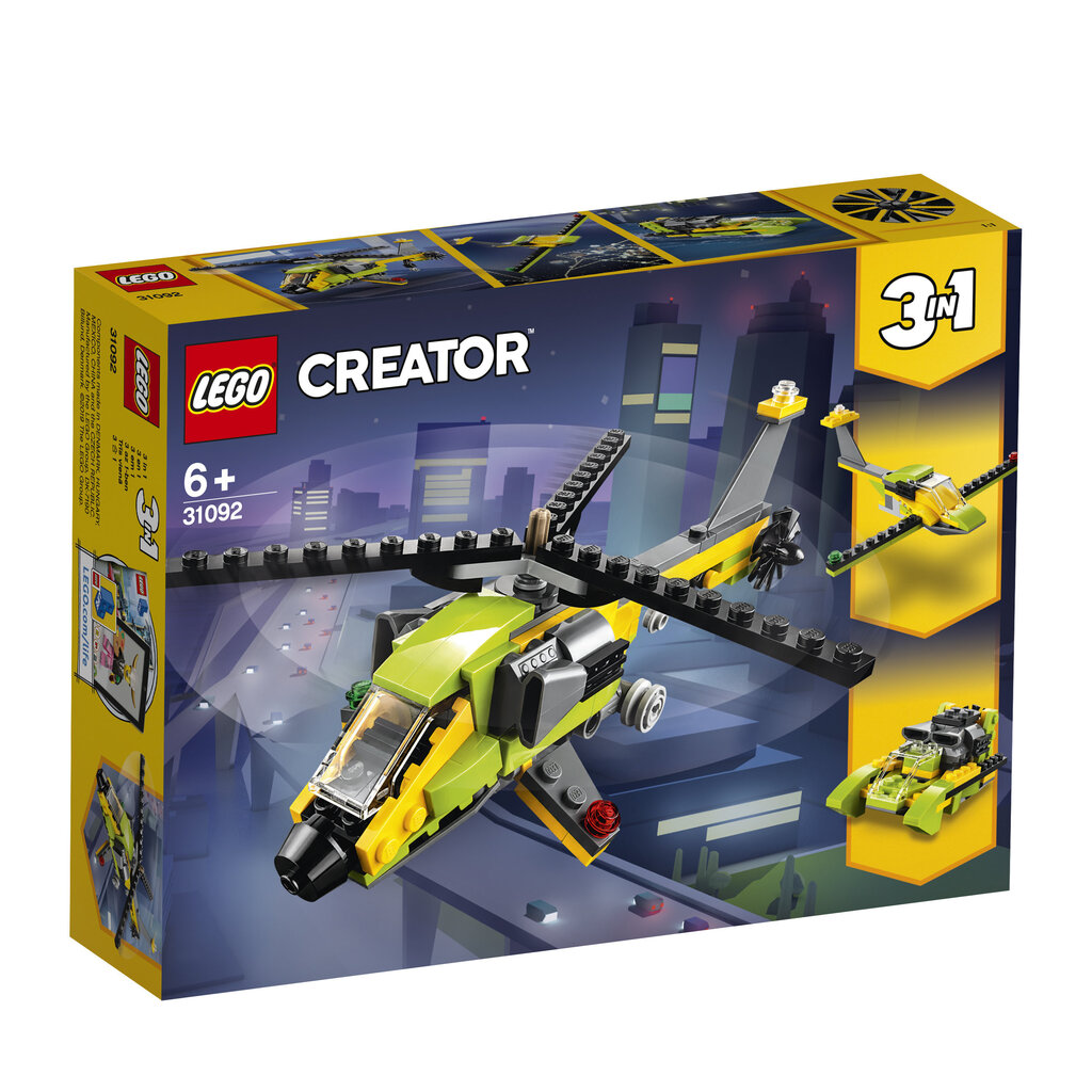 31092 LEGO® Creator seikkailuhelikopteri hinta ja tiedot | LEGOT ja rakennuslelut | hobbyhall.fi