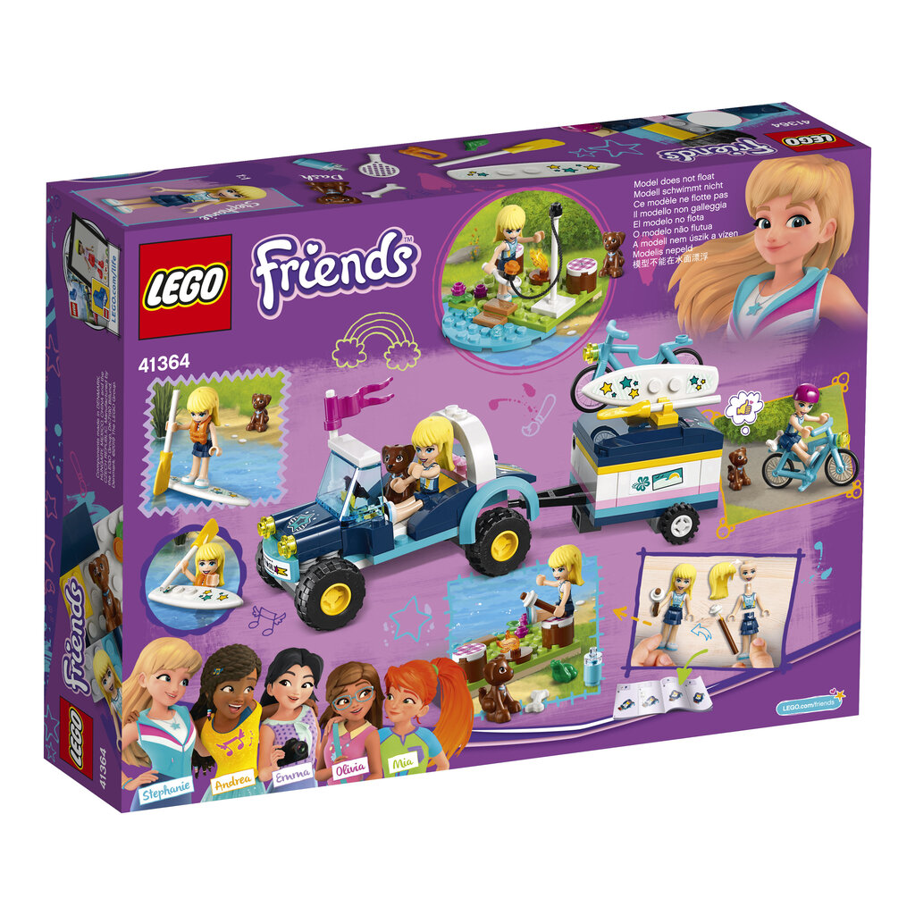 41364 LEGO® Friends Stephanien lastenvaunut ja perävaunu hinta ja tiedot | LEGOT ja rakennuslelut | hobbyhall.fi