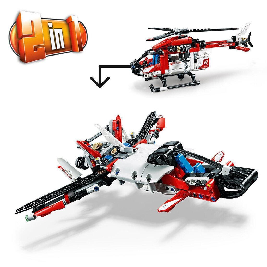 42092 LEGO® Technic pelastushelikopteri hinta ja tiedot | LEGOT ja rakennuslelut | hobbyhall.fi