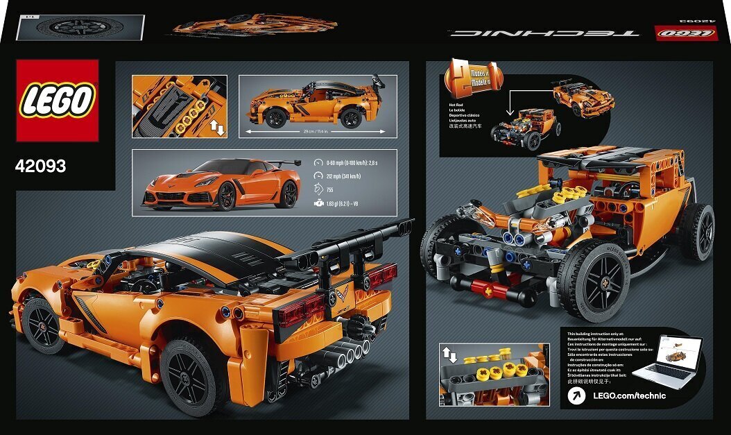 42093 LEGO® Technic Chevrolet Corvette ZR1 hinta ja tiedot | LEGOT ja rakennuslelut | hobbyhall.fi