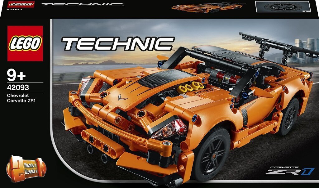 42093 LEGO® Technic Chevrolet Corvette ZR1 hinta ja tiedot | LEGOT ja rakennuslelut | hobbyhall.fi