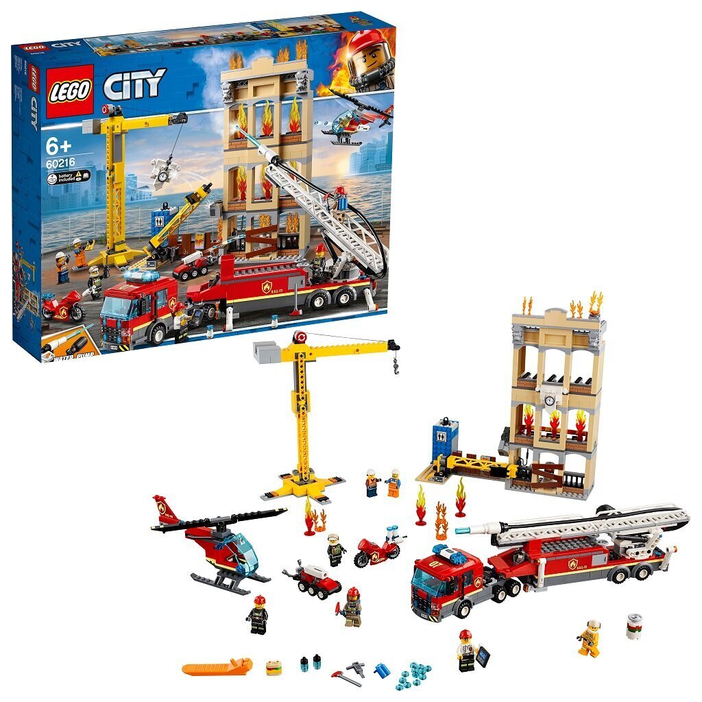 60216 LEGO® City Keskustan palokunta hinta ja tiedot | LEGOT ja rakennuslelut | hobbyhall.fi